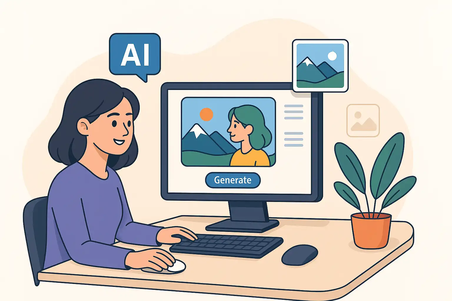 AI image generator transforming text into art