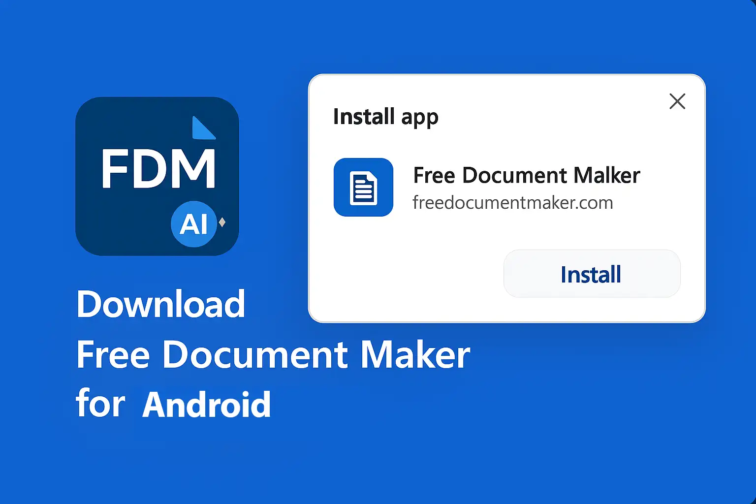 Download Free Document Maker for Android APK