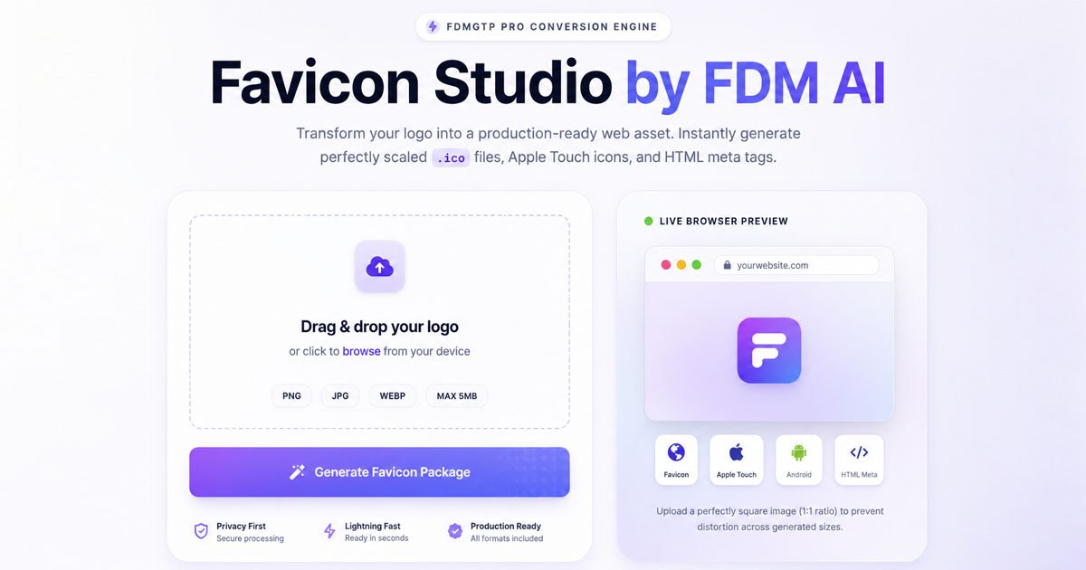 Free Favicon Converter: Generate Favicon.ico from PNG or JPG