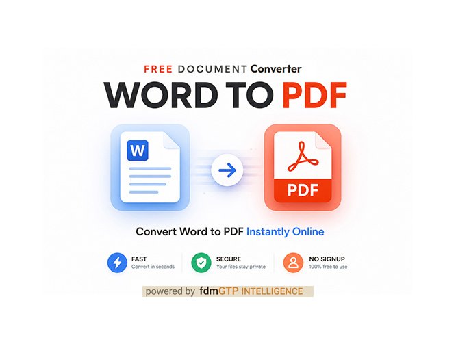Convert PDF to Word and DOCX to PDF online for free On FDM AI