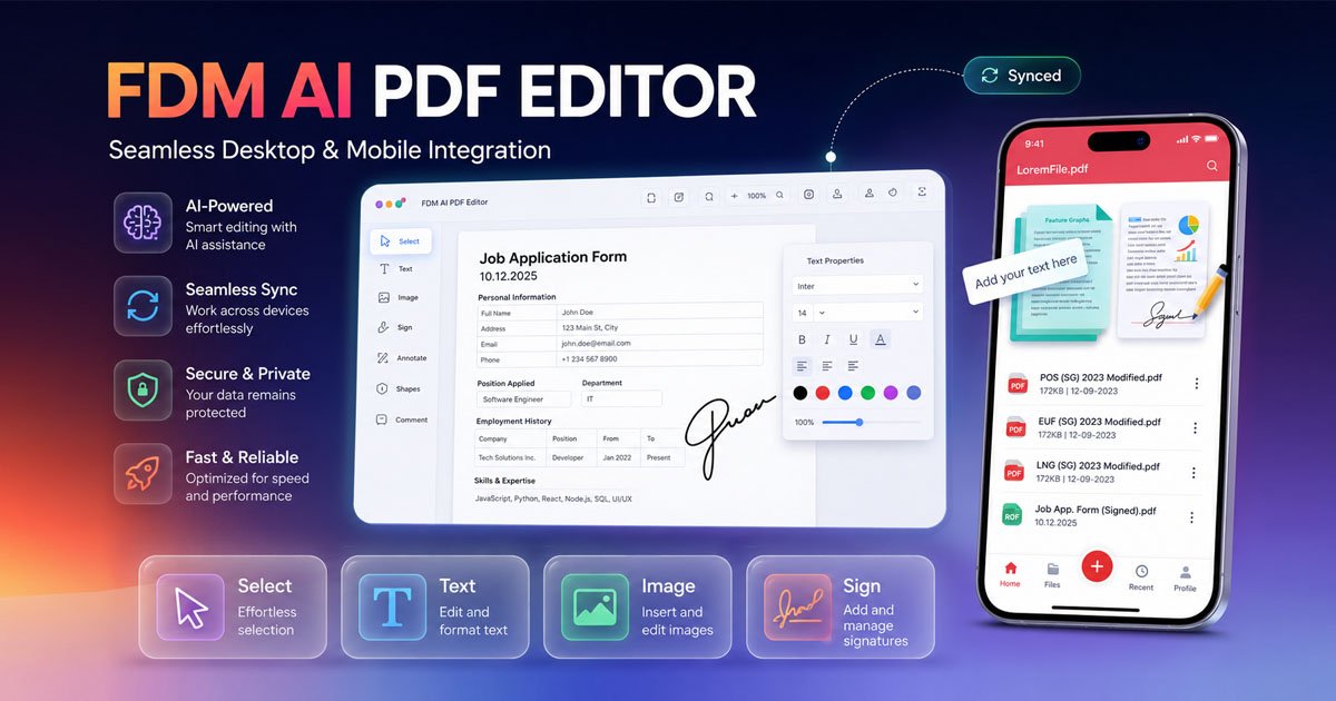 Perfect PDF Editor: Add Text, Sign, Undo & Export PDFs Online Free