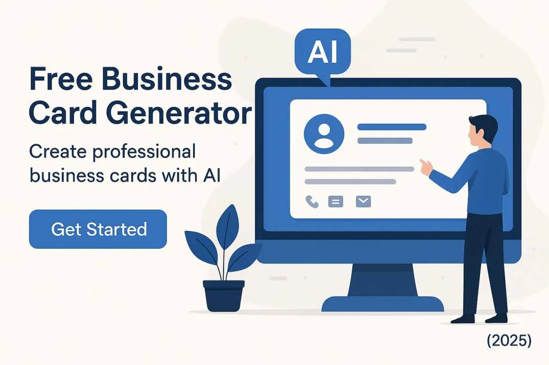 Create stunning business cards online for free with AI-powered customization tools. Quick download, no signup needed.