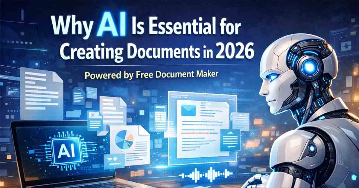 AI-powered document creation using Free Document Maker in 2026