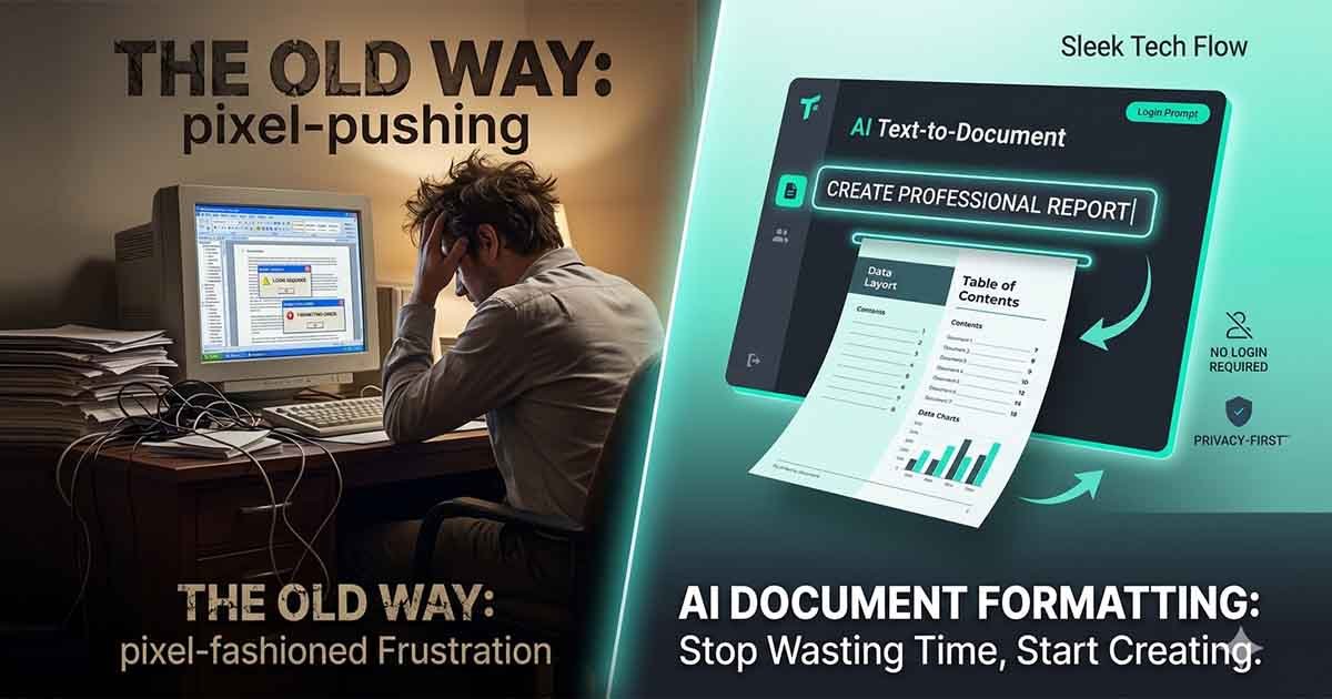 Professional AI Document Formatting and browser-native design interface - Free Document Maker (FDM AI)