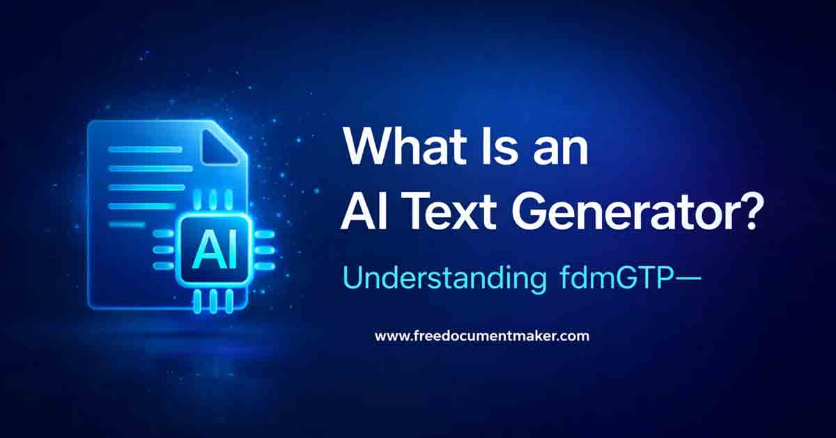 AI Text Generator Explained: How fdmGTP Powers FDM AI Writing