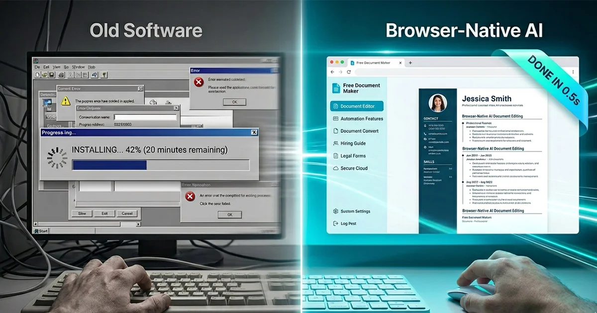 Browser-Native AI Document Editing using fdmGTP engine on Free Document Maker (FDM AI)