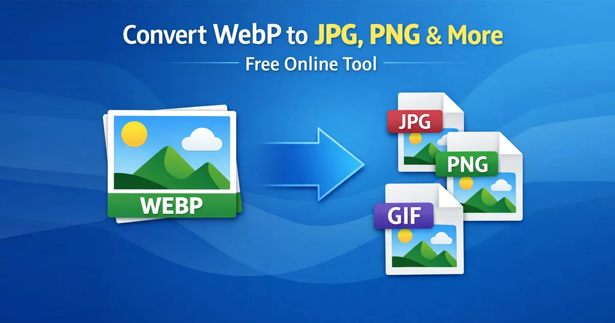 Convert WebP to JPG PNG GIF online free using Free Document Maker