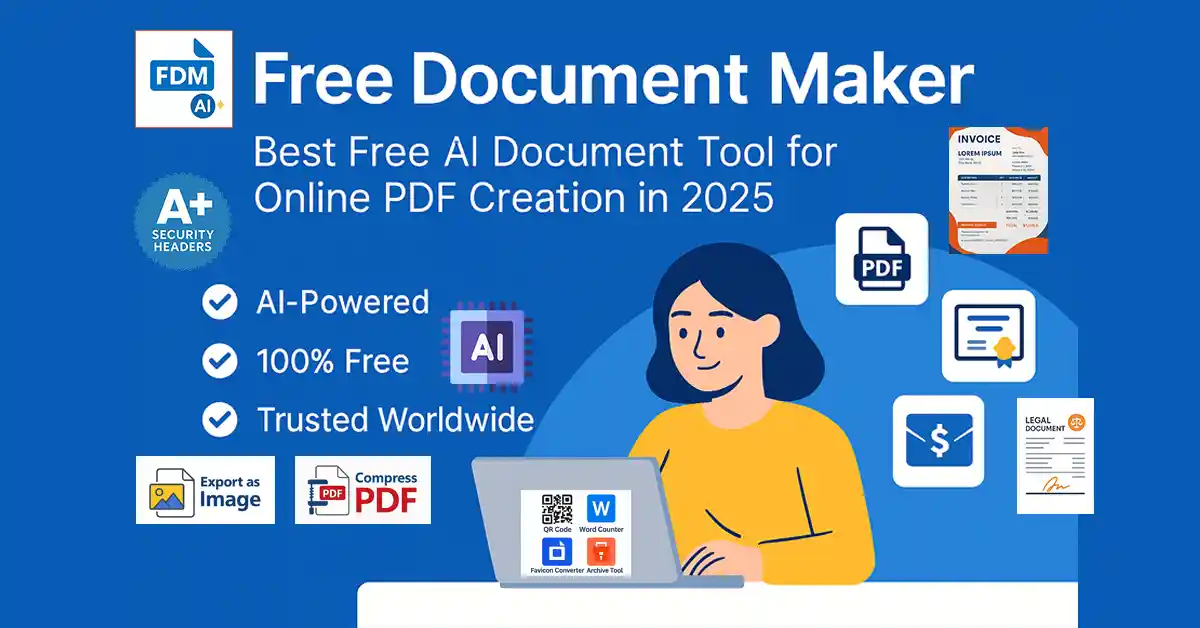 Free Document Maker – Best Free AI Document Tool for Online PDF Creation