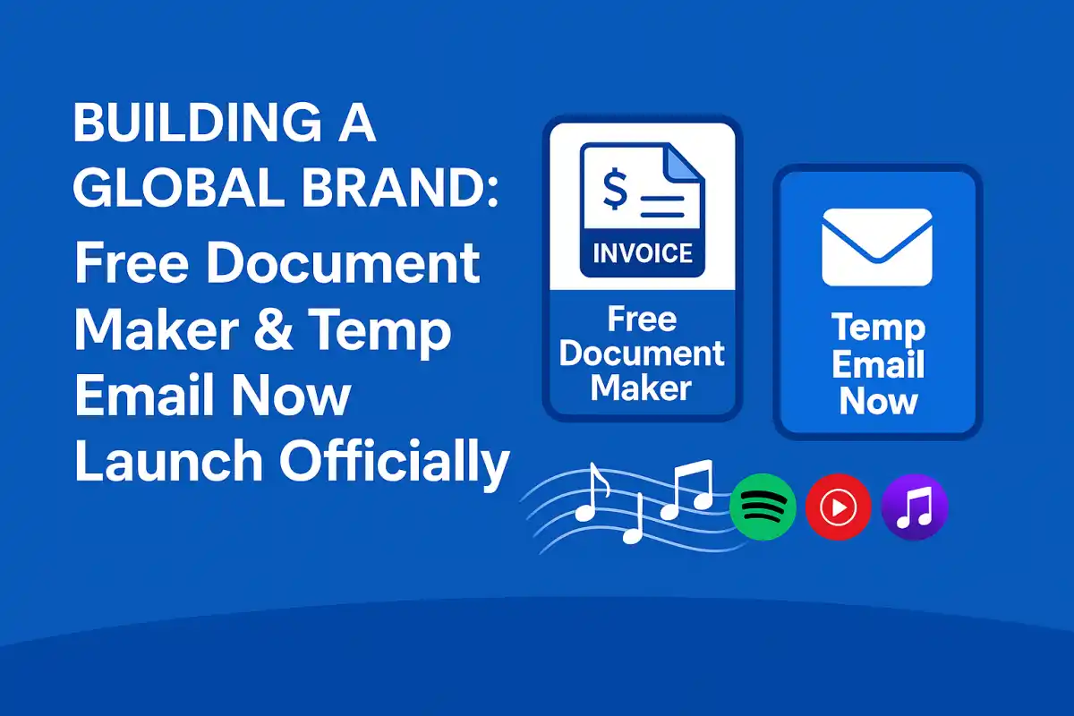 Free Document Maker and Temp Email Now Official Launch β Create and Protect with Free Tools