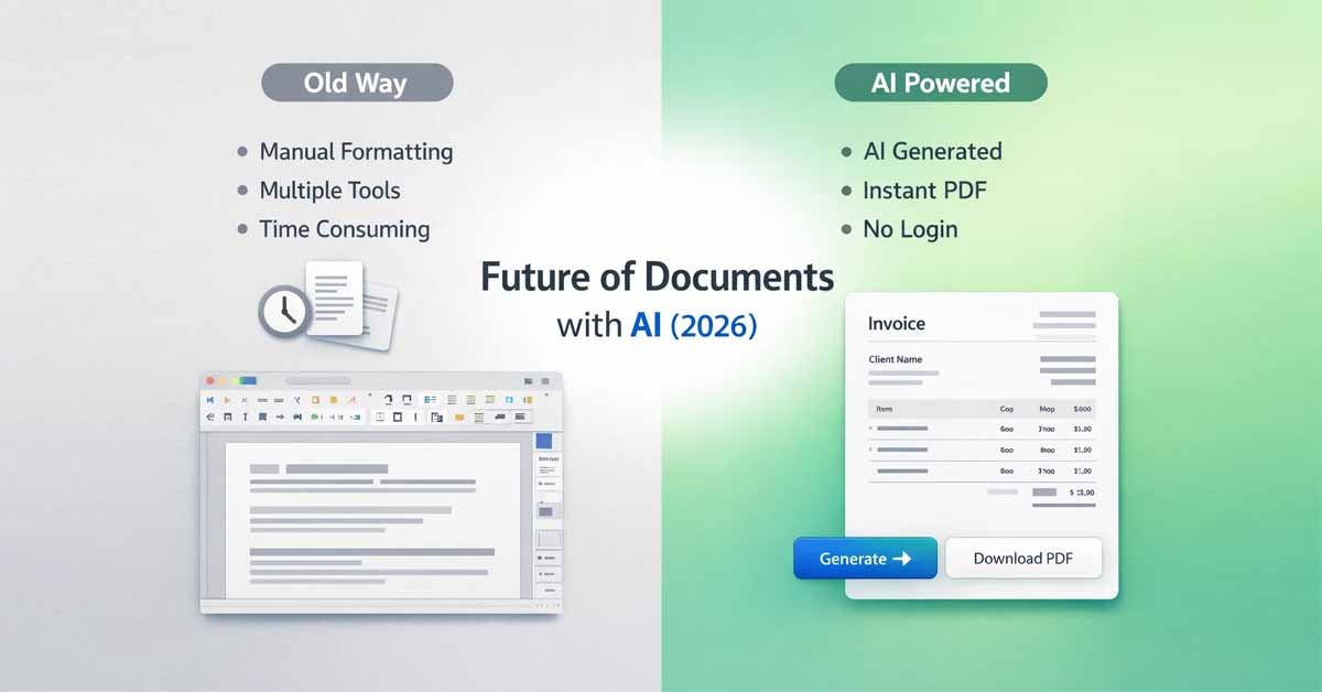 future of documents with AI 2026 comparison manual vs AI document creation preview