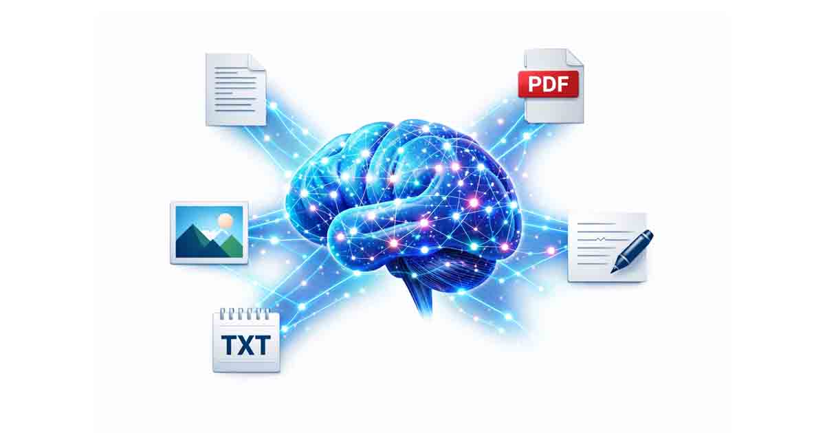 Generative AI platform creating documents, images, and PDF files using artificial intelligence