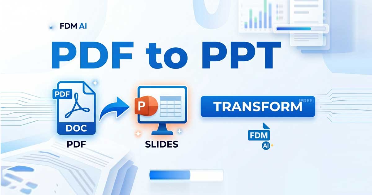 pdf to ppt maker ai free by FDM AI