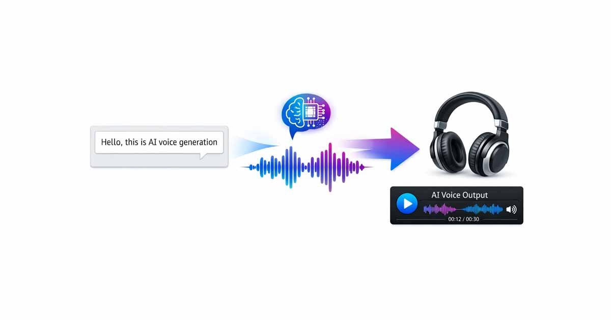 text to voice converter tool generating ai speech from text with audio waveform and mp3 output